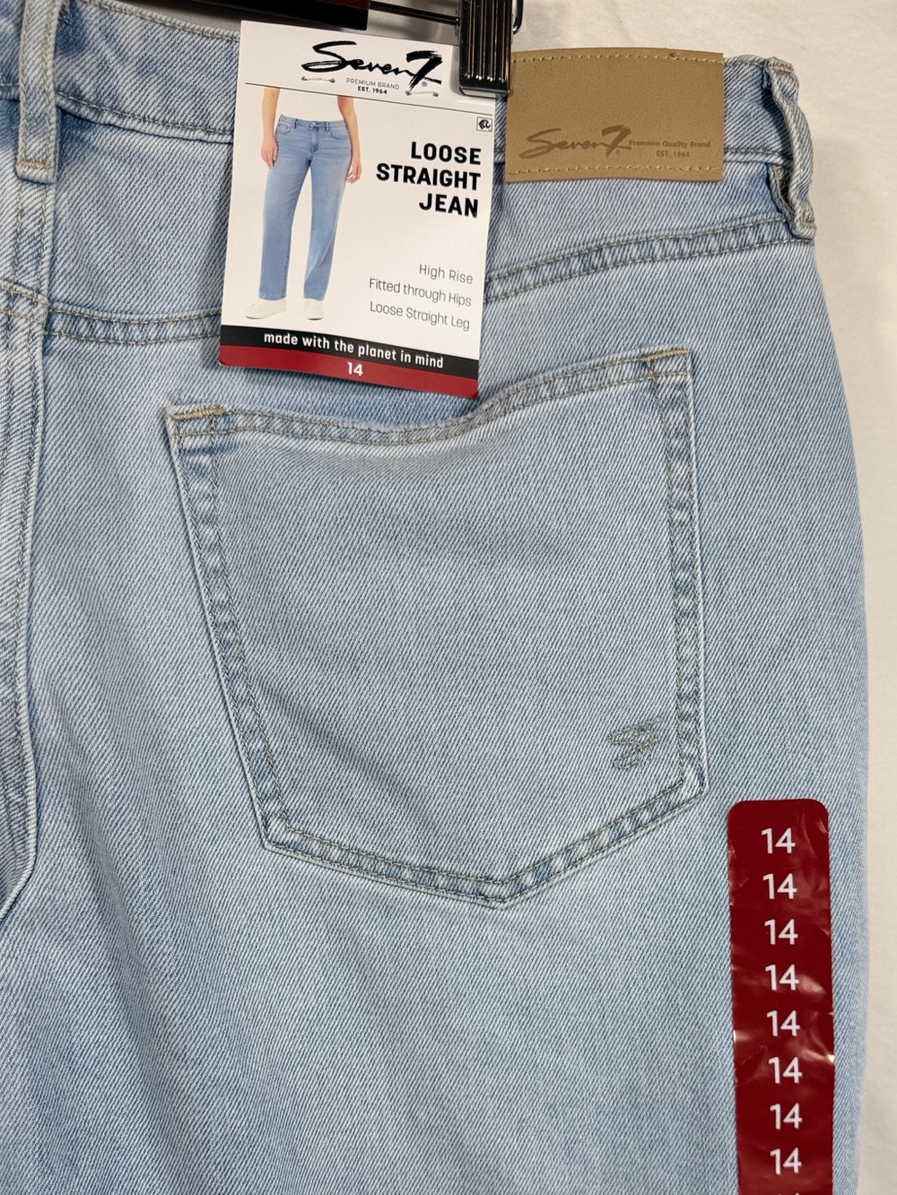 Seven7 Light-wash High-rise straight-leg Jeans - Picture 3 of 5